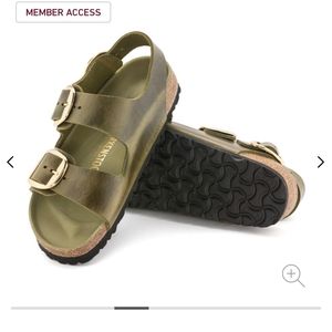 Birkenstock Milano Big Buckle Olive Green